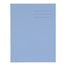 9x7" Exercise Book 80 Page, Plain, Light Blue - Pack of 100